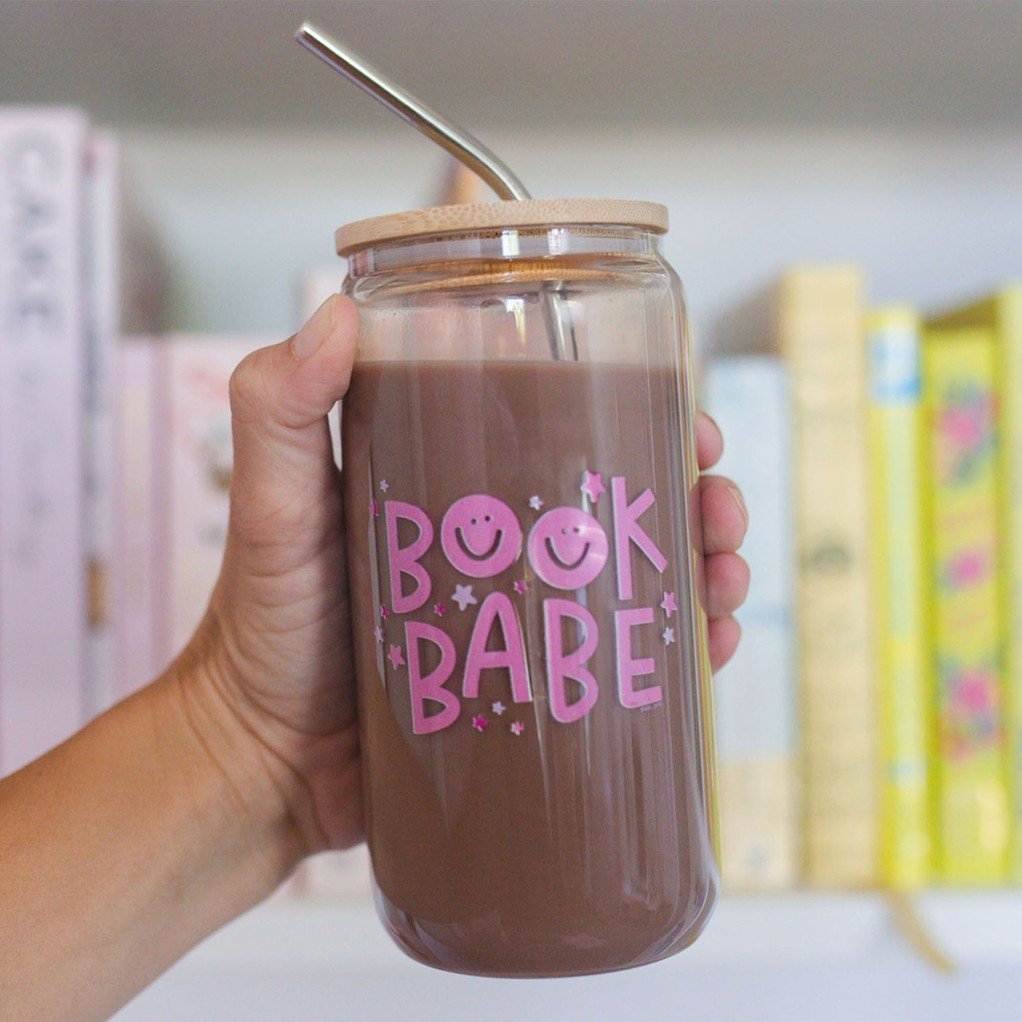 Book Babe Glass Can item
