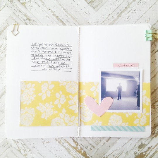 New Apartment art journal page
