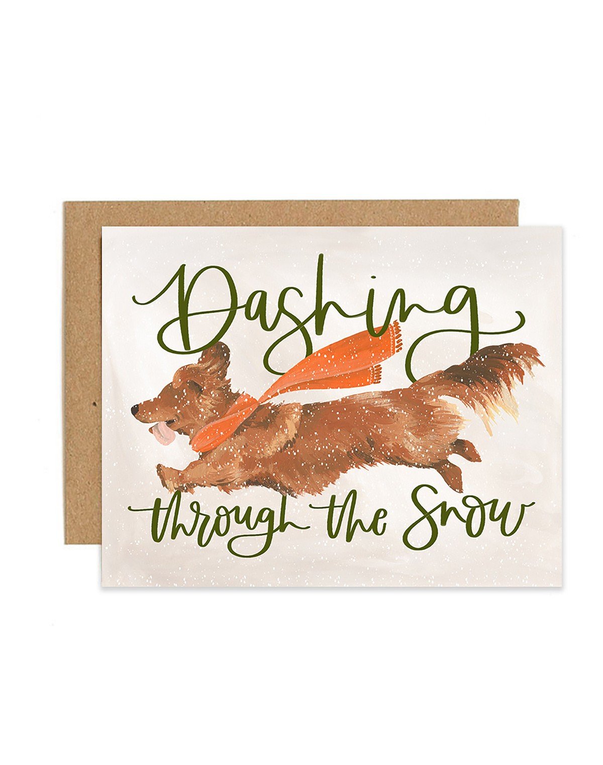 Dashing Dog Greeting Card item