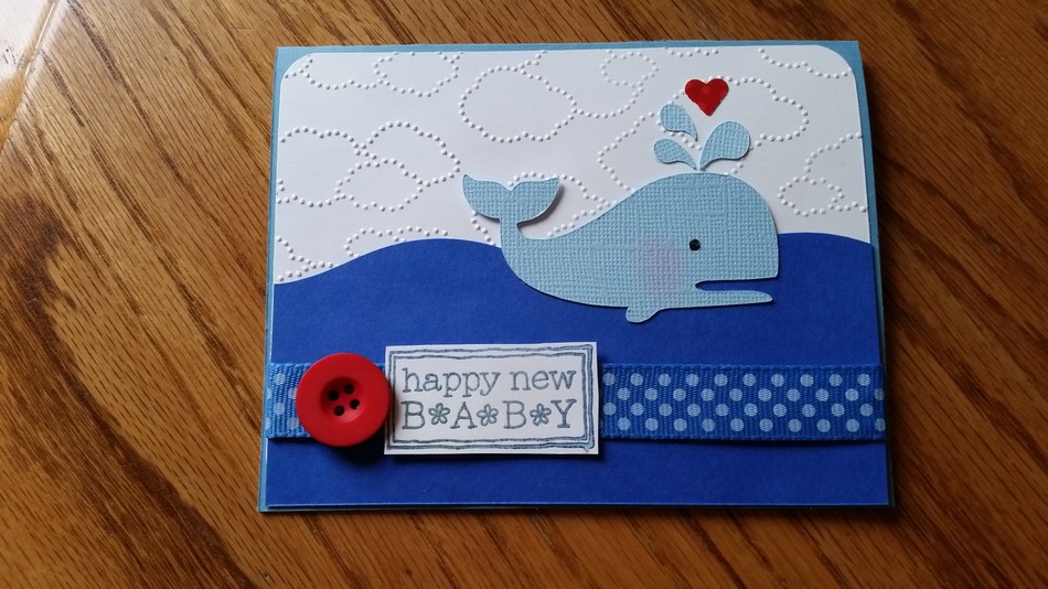 whale baby card
