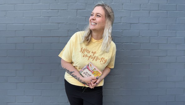 Show Up Imperfectly Tee - Yellow gallery