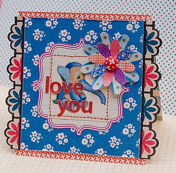 LOVE you card *New Sassafras Winter 2010 line* by kimberly gallery