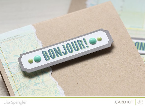 Bonjour Two Card Set (Front Row Card Kit Only!) by sideoats gallery