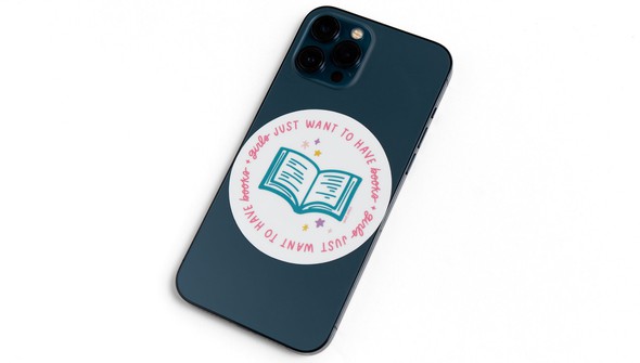 Girls Just Want to Have Books Decal Sticker gallery