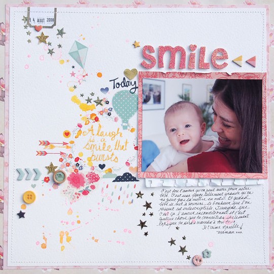 Smile - a scrapbook page by MPCapistran