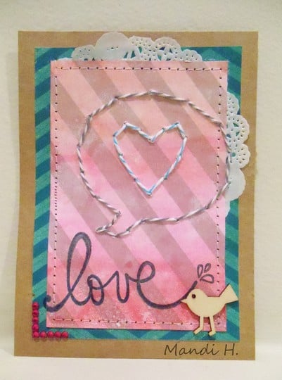 Ombre Love card
