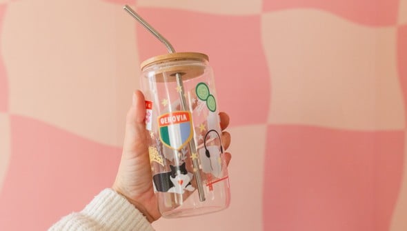 Princess Illustrations Glass Can gallery