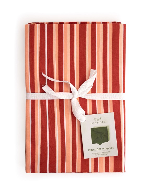 214142 red stripe fabric gift wrap slider2 original