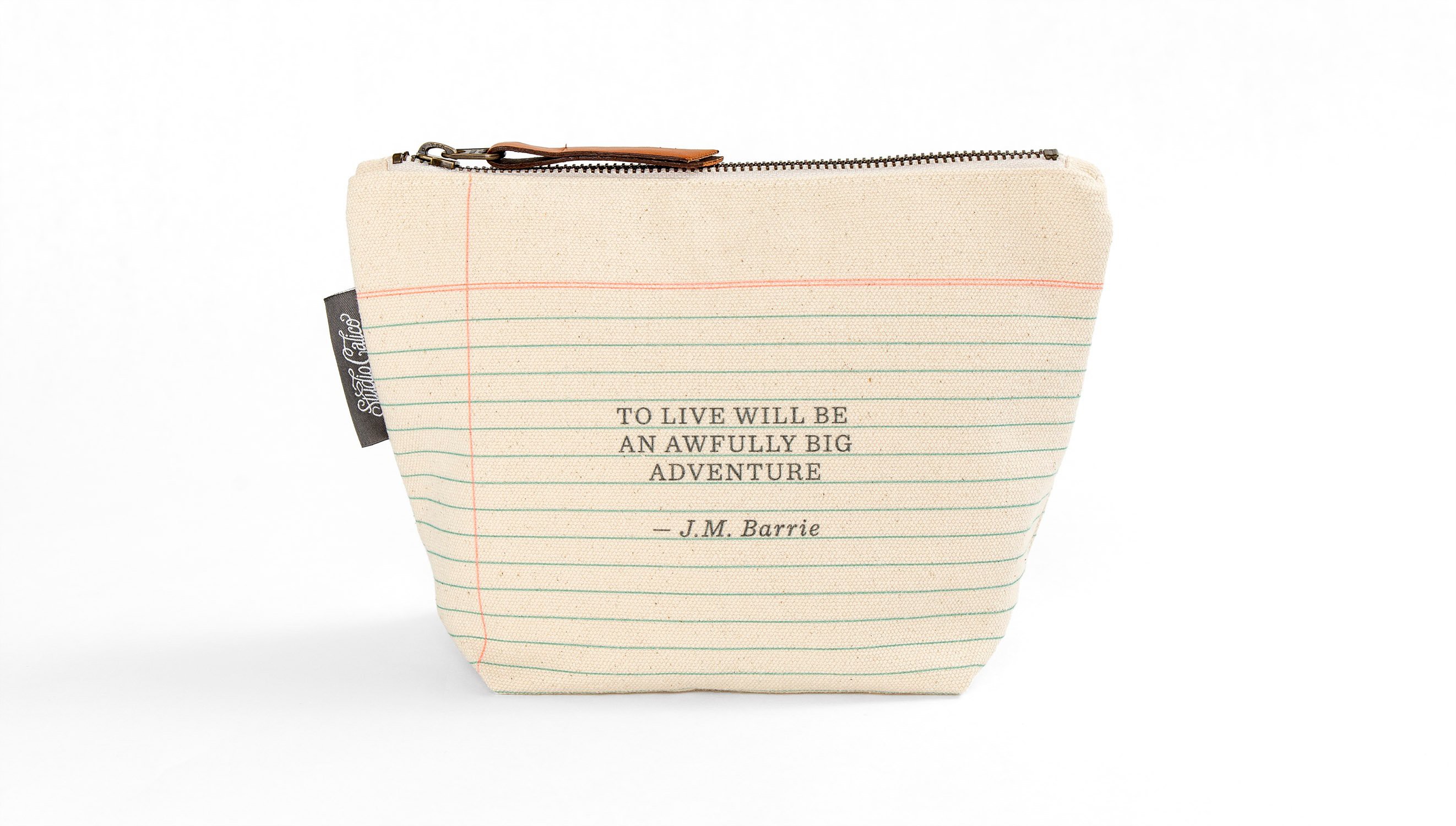 Big Adventure Canvas Zipper Pouch