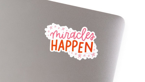 Miracles Happen Decal Sticker gallery