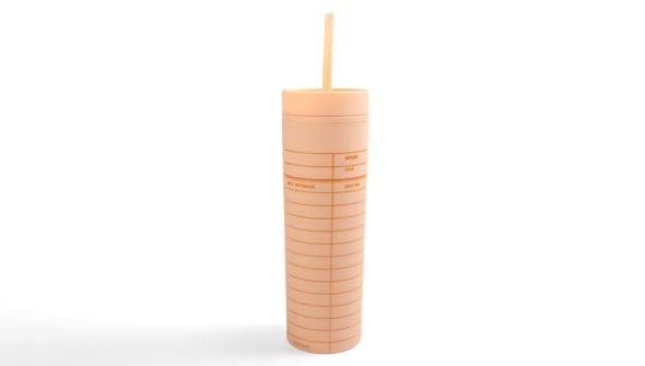 Peach Library Card 16oz Tumbler gallery