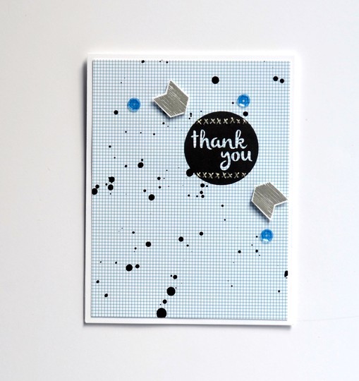 Stitched Thank You Card