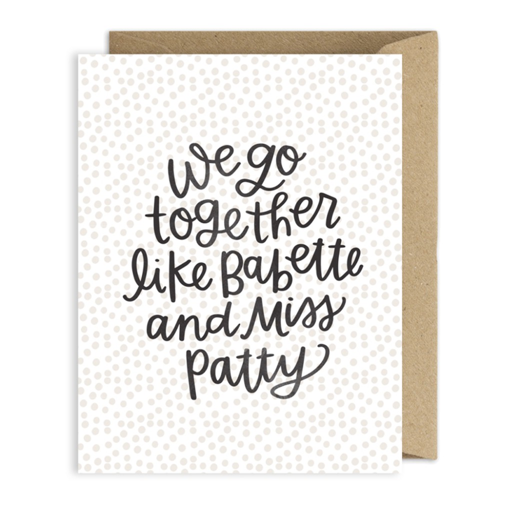 Babette & Miss Patty Greeting Card item