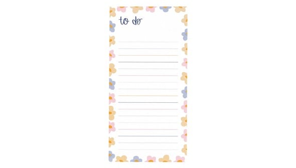 Floral To Do Notepad gallery