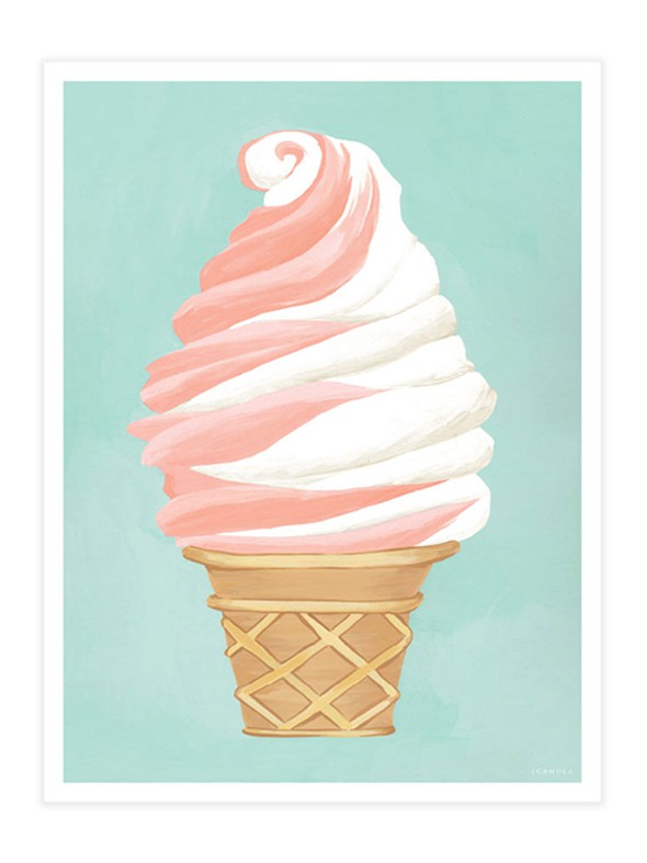 200443 ice cream poster print slider original