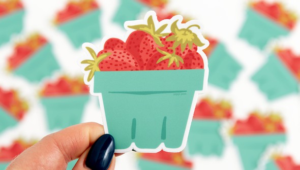 Strawberries Decal Sticker gallery