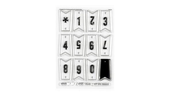 Stamp Set : 4×6 Number Banners by Goldenwood Co gallery