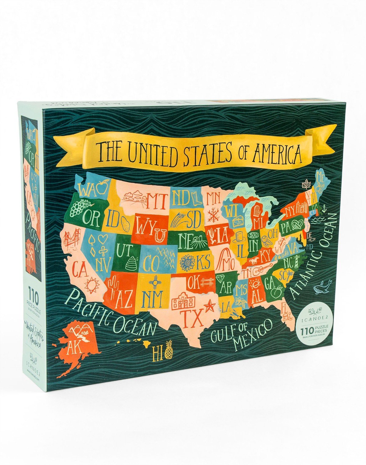 The United States of America - 110 Piece Educational Kids Jigsaw Puzzle item
