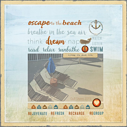 beach vacation poster