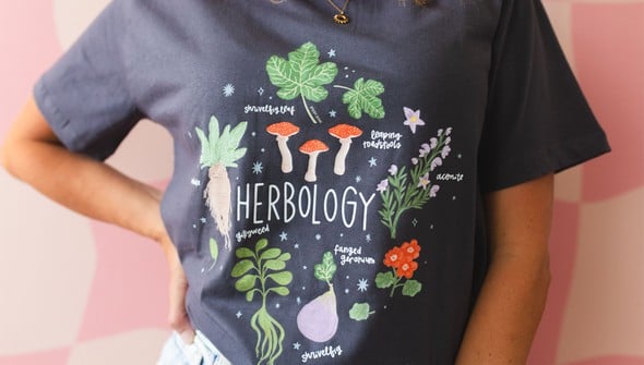 Herbology Magical Plants - Pippi Tee - Dark Gray gallery