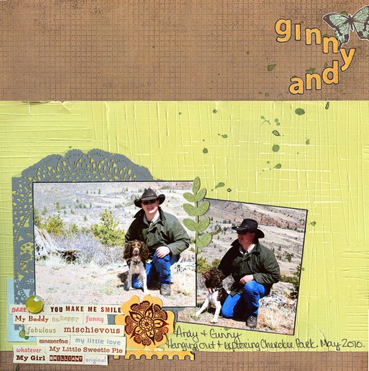 Ginny andy scrapbook layout