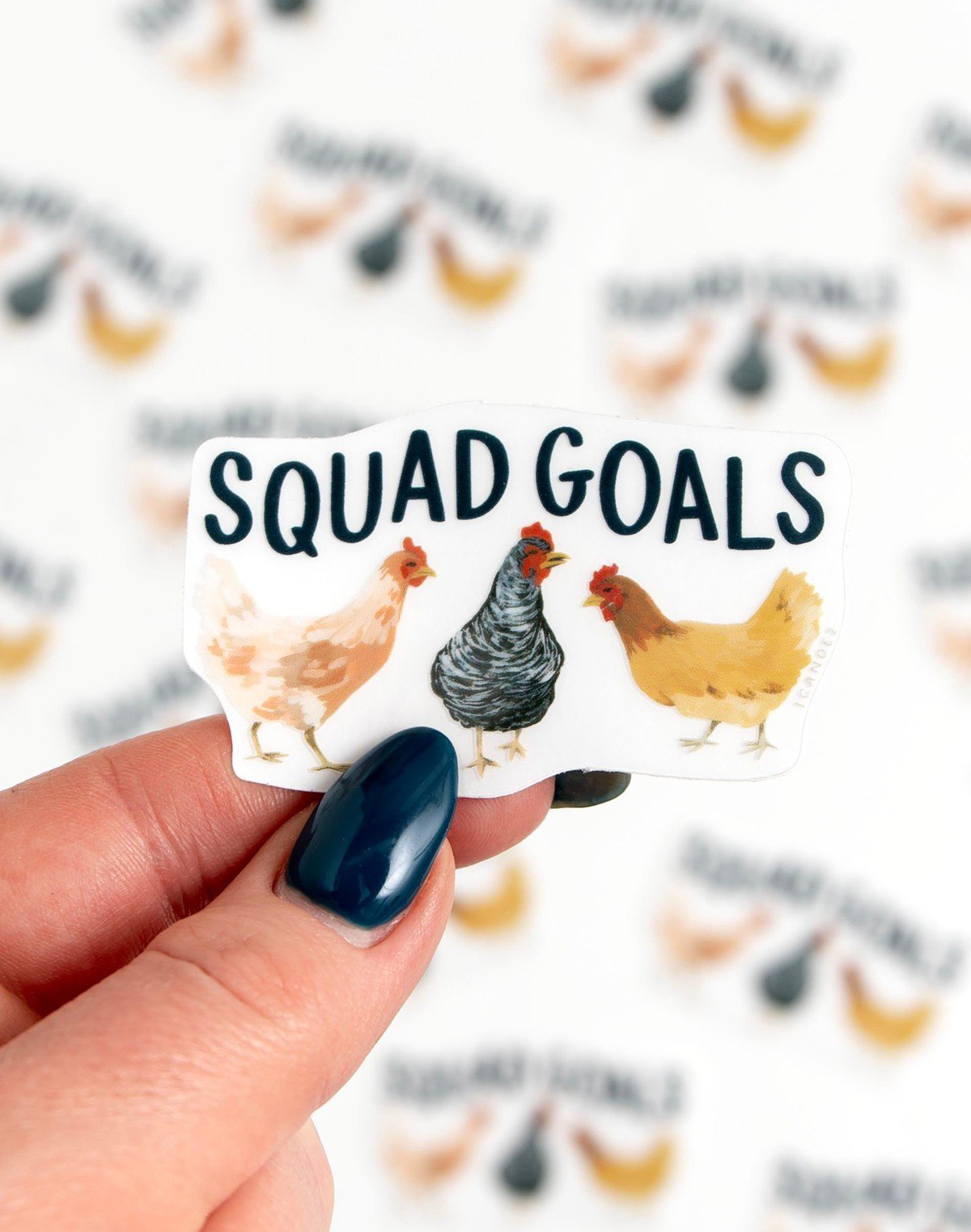 Squad Goals Clear Decal Sticker item