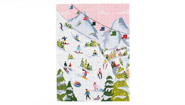 Snowy Slopes - 500 Piece Jigsaw Puzzle gallery