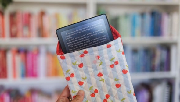 Cherry Striped Quilted E-Reader Case gallery