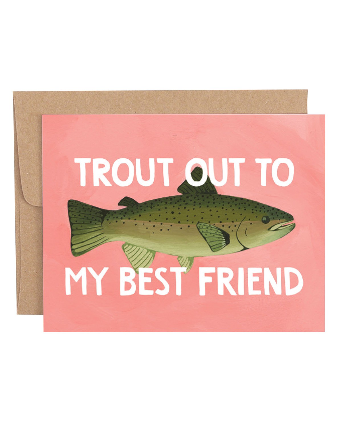 Trout Out Greeting Card item