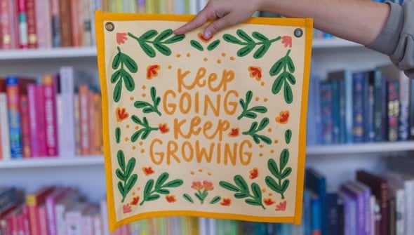 Keep Going Keep Growing Canvas Banner gallery