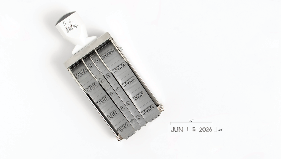 Mega Date Stamp - Heidi Classic - Heidi Swapp Shop Mega Date Stamp - Heidi Classic - Heidi Swapp Shop