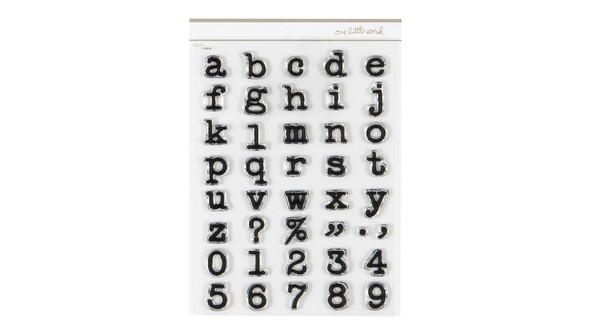 One Little Word® 2022 Typewriter Alpha 6x8 Stamp Set gallery