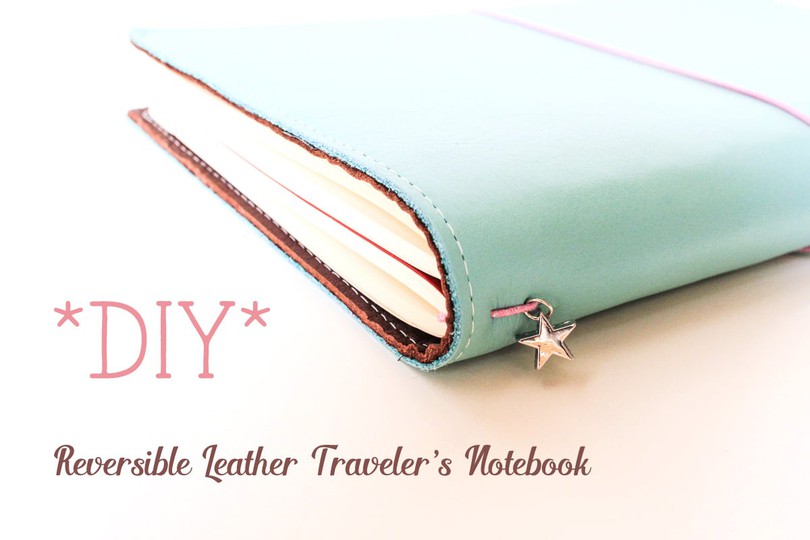 DIY Reversible Leather Traveler's Notebook