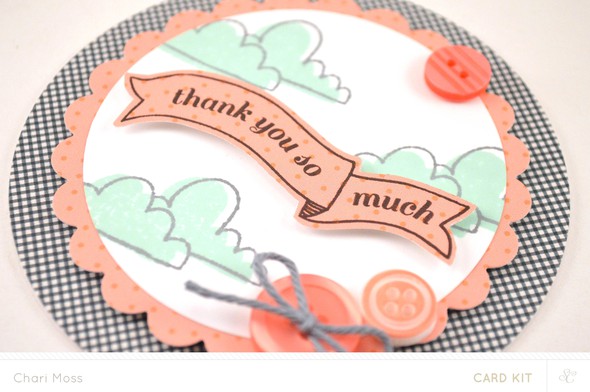 Cloudy Thank You Card by charimoss gallery