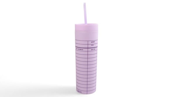 Lilac Library Card 16oz Tumbler  gallery