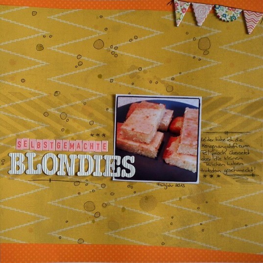 Selbstgemachte Blondies (selfmade blondies)