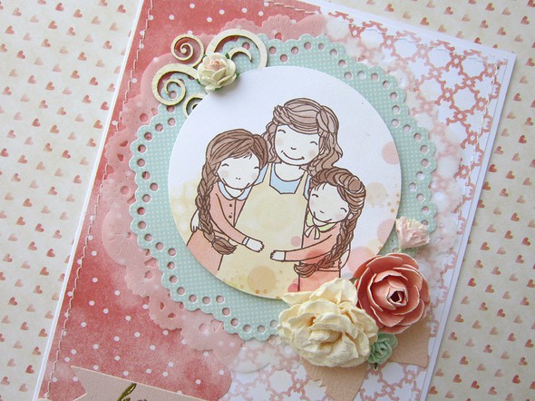 Card for mother of two daughters by Alina gallery