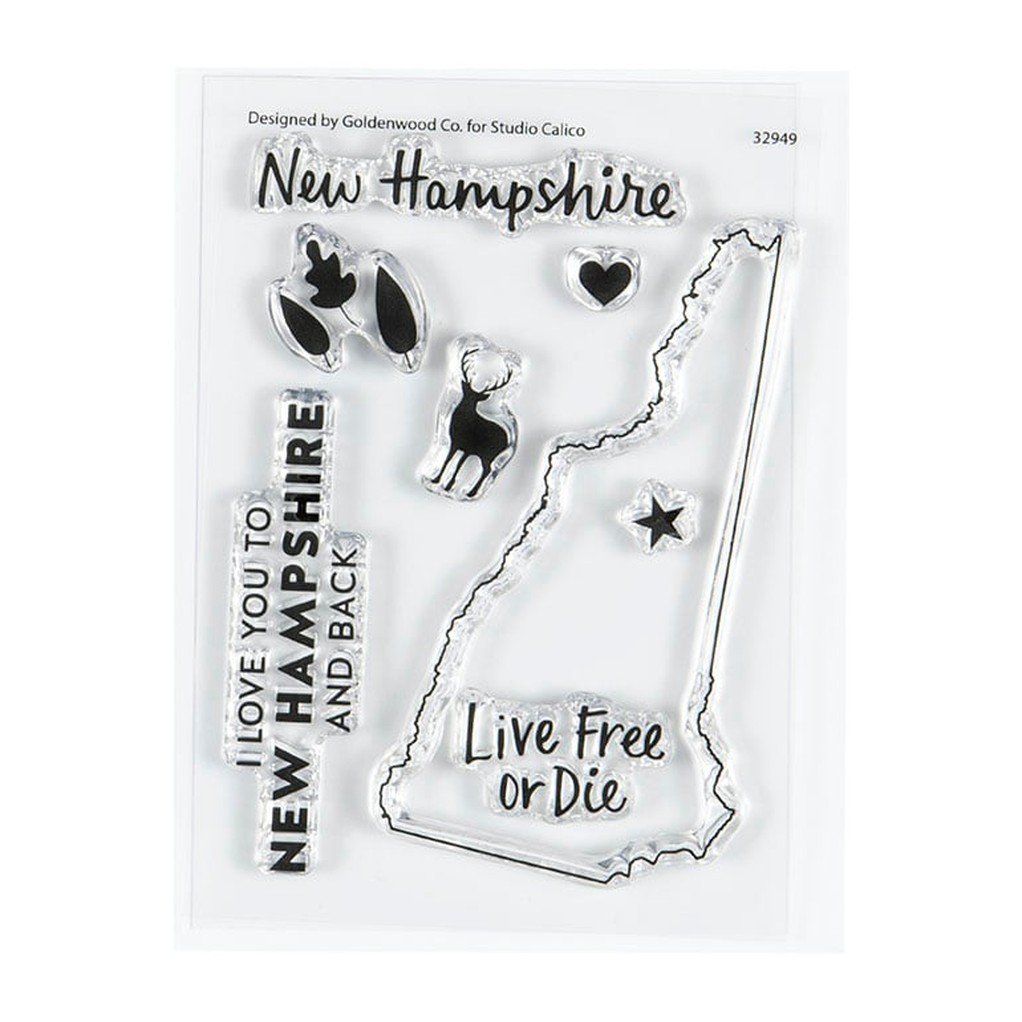 Stamp Set : 3x4 I Love New Hampshire by Hello Forever item