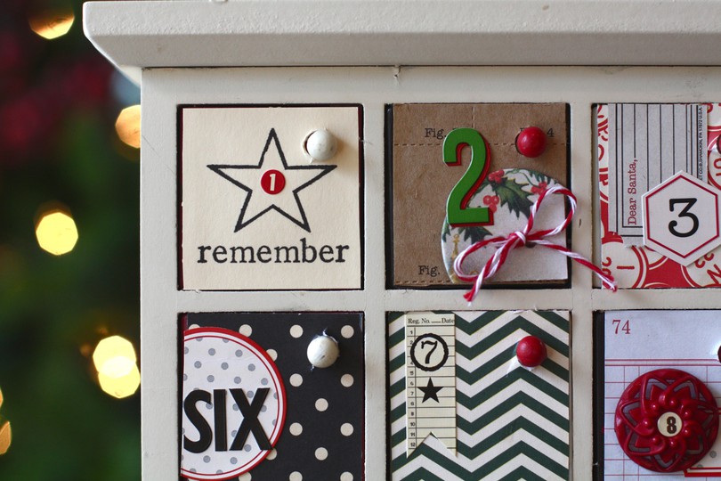 Repurposed Advent Calendar by jlhufford Studio Calico