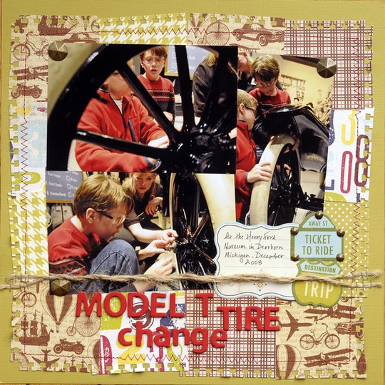 model T tire change
