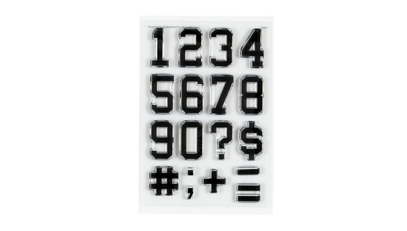 Stamp Set : 4×6 Varsity Numbers by Goldenwood Co gallery