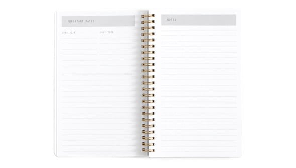 Mint Zebra 5×8" Weekly/Monthly Spiral Planner gallery