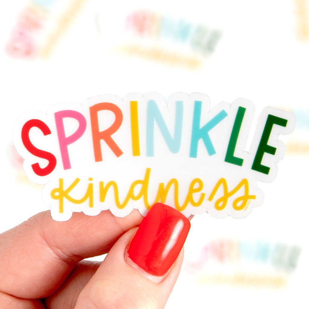 Sprinkle Kindness Clear Decal Sticker item