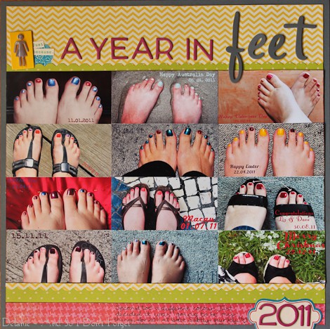 A Year in Feet