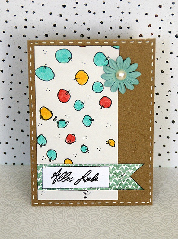 4 cards with ink baubers  by Saneli gallery