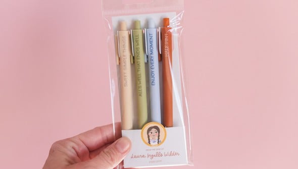 Little House On The Prairie Laura Ingalls Wilder Pen Set gallery