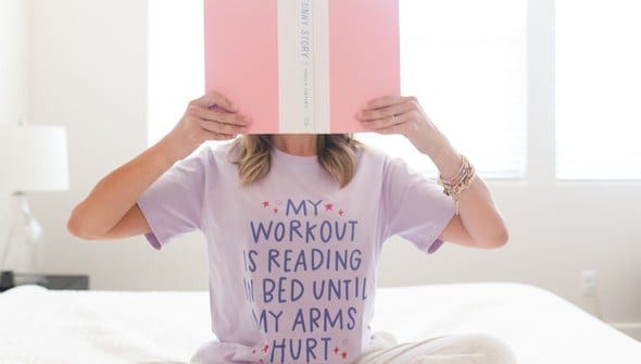 My Workout Is Reading - Pippi Tee - Lilac gallery