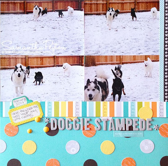 Doggie Stampede for Sunday Sketch 2-16-14 by Thescrapmaster gallery