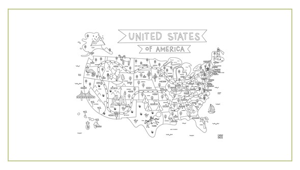 United States Printable Play Mats gallery