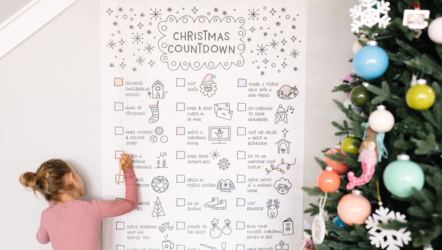 Christmas Countdown Printable Poster, 2 of 4